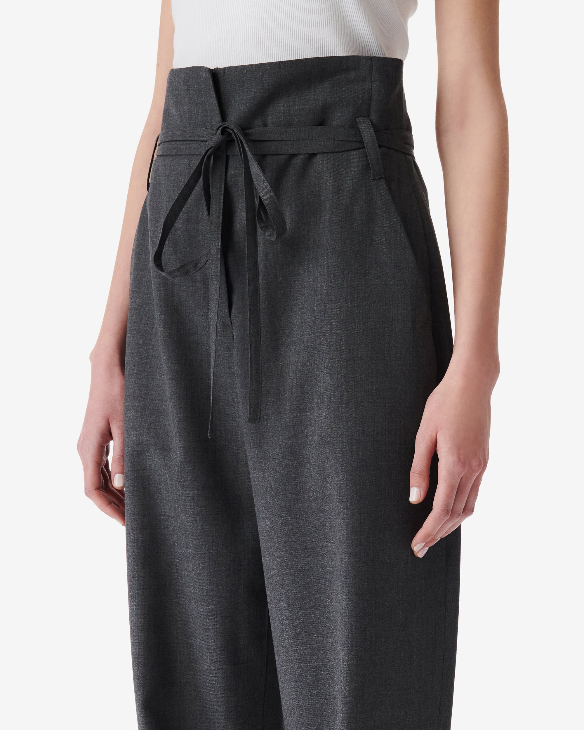 Hopie wool trousers - Grey