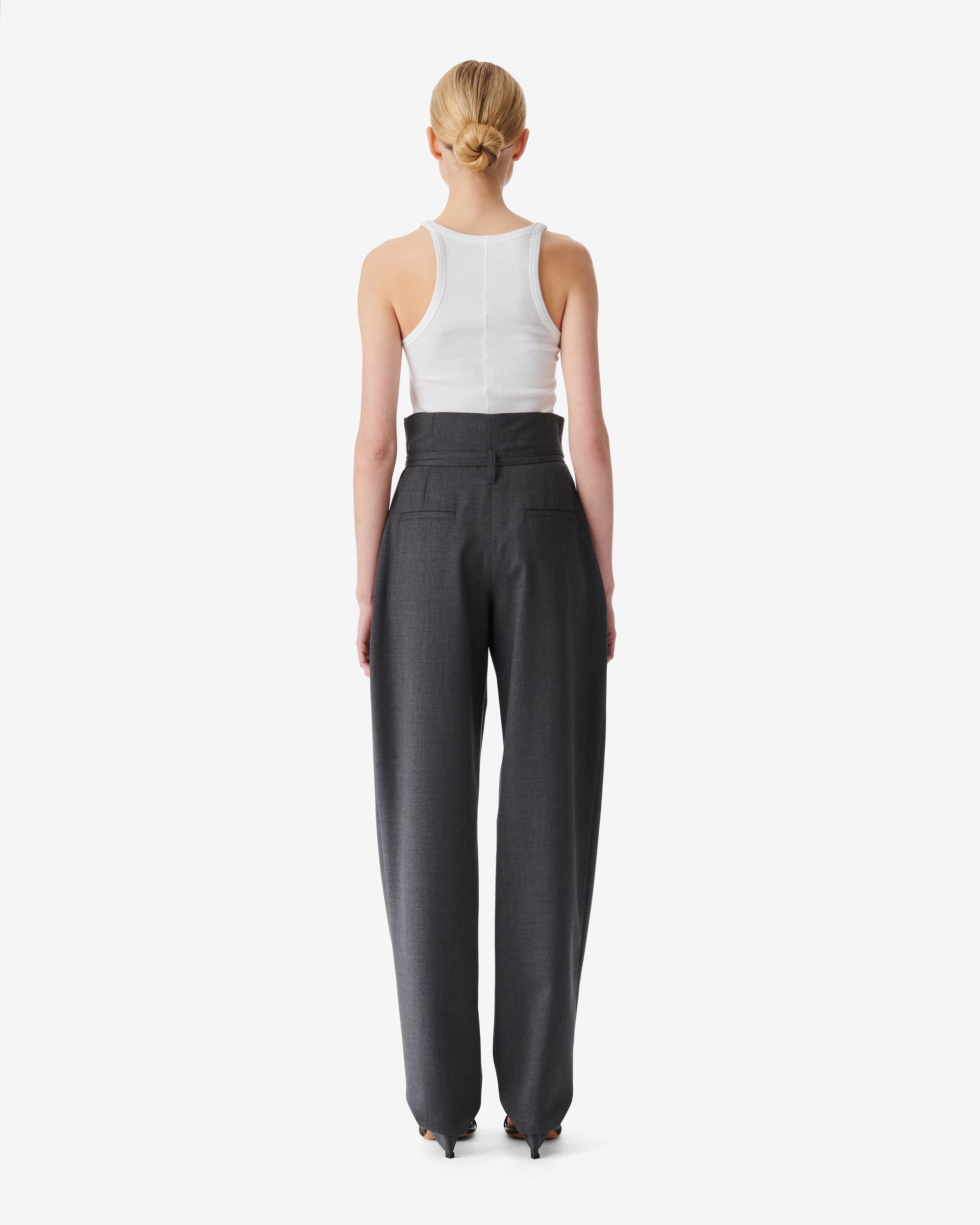 Hopie wool trousers - Grey