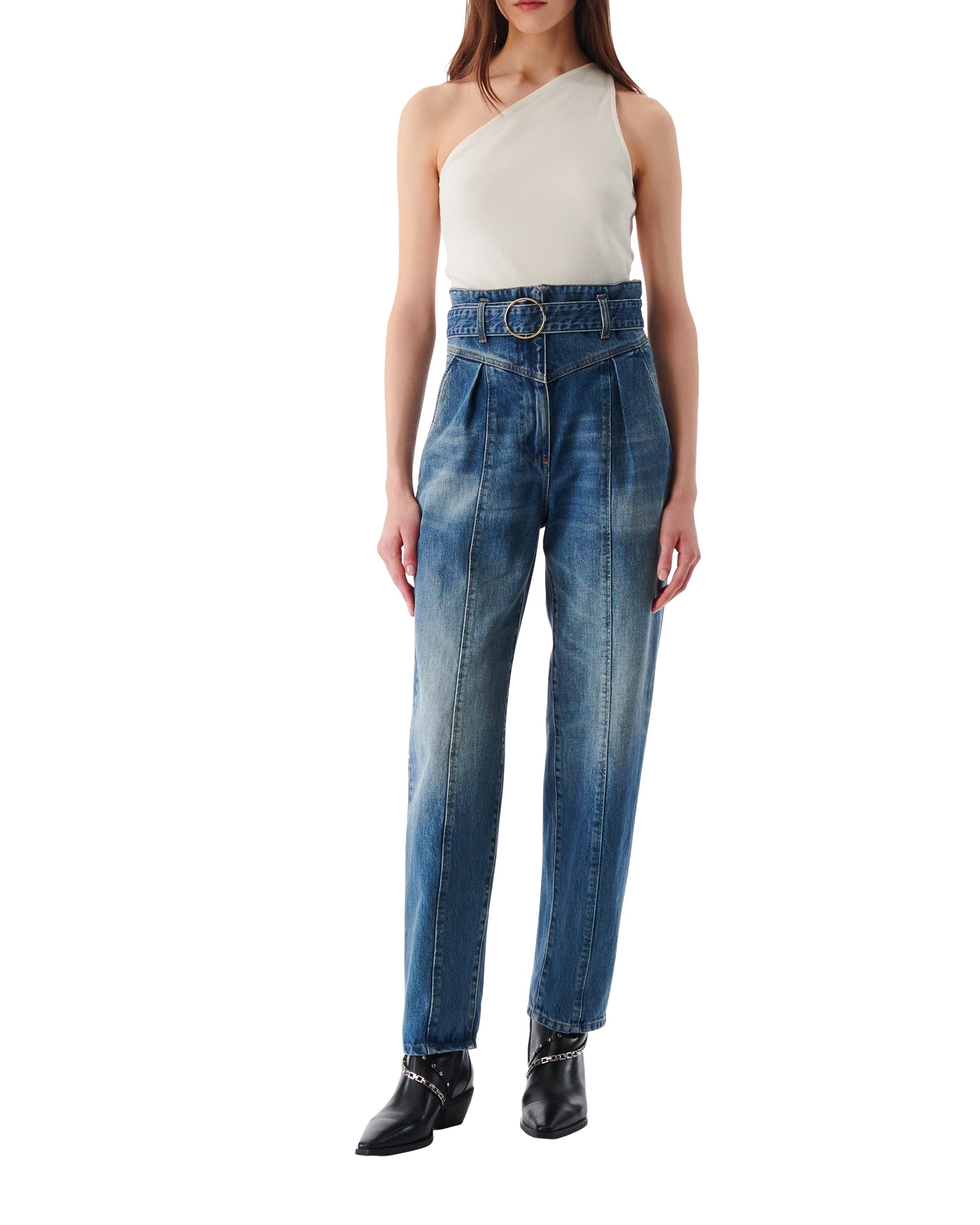 Indio Trousers - Mid Blue Used