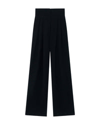 Jeon wool blend trousers - Black