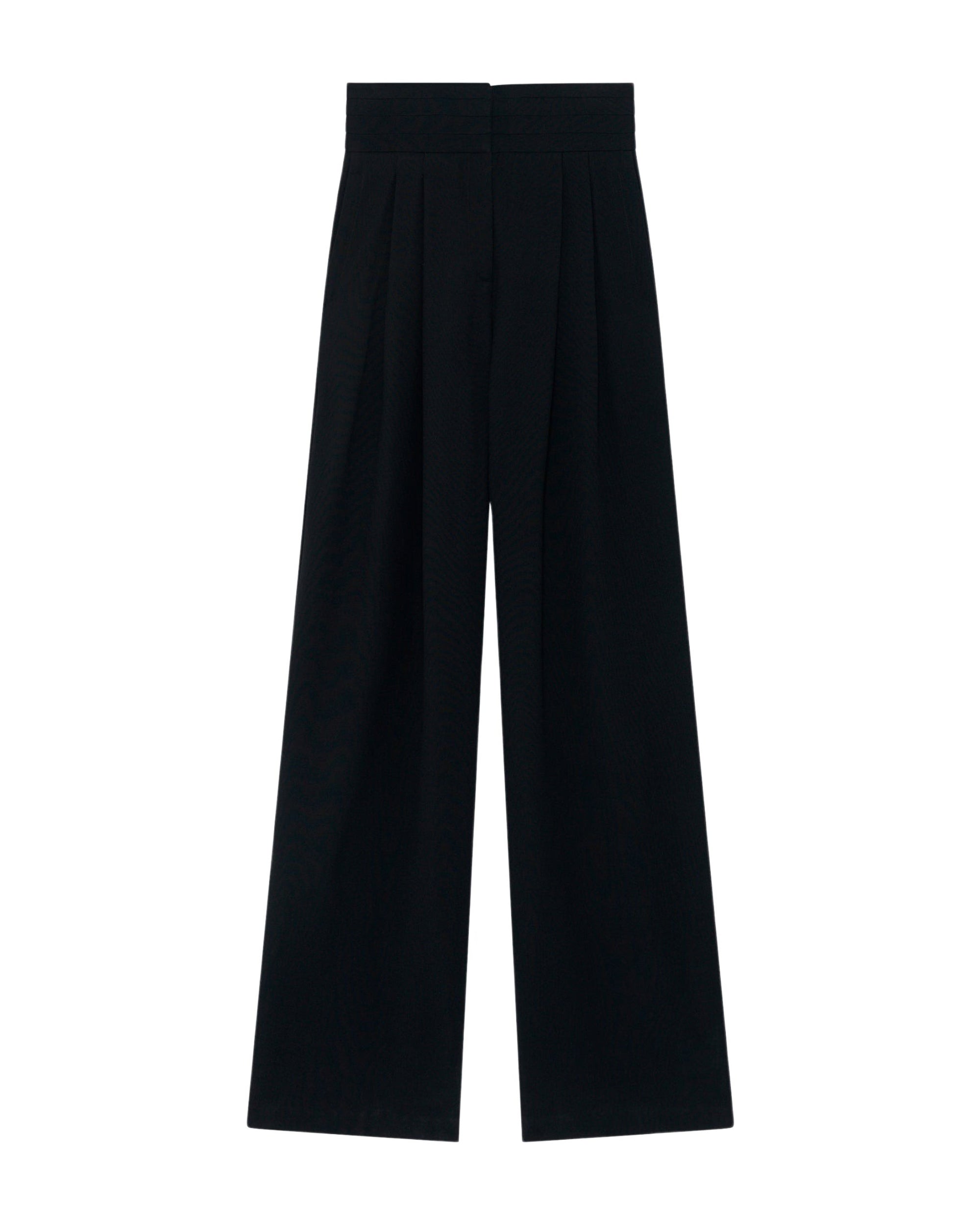 Jeon wool blend trousers - Black
