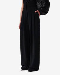 Jeon wool blend trousers - Black