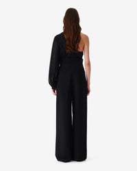 Jeon wool blend trousers - Black