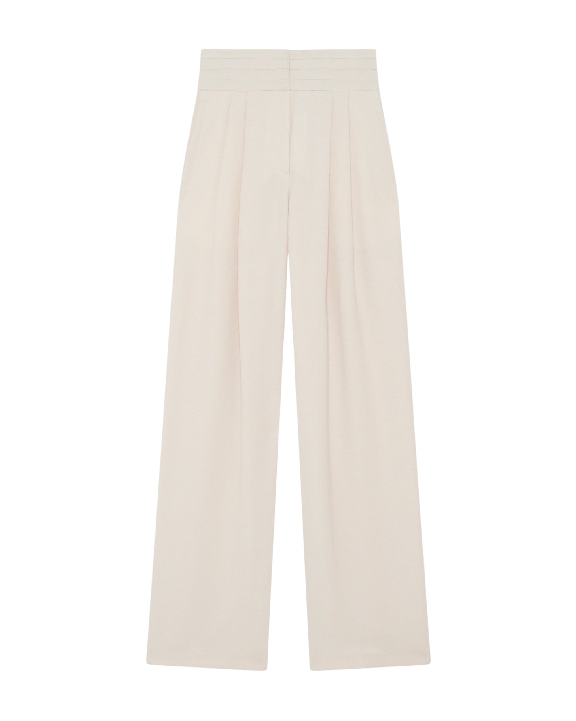 Jeon wool blend trousers - Ecru