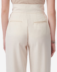 Kairi wool blend trousers - Ecru