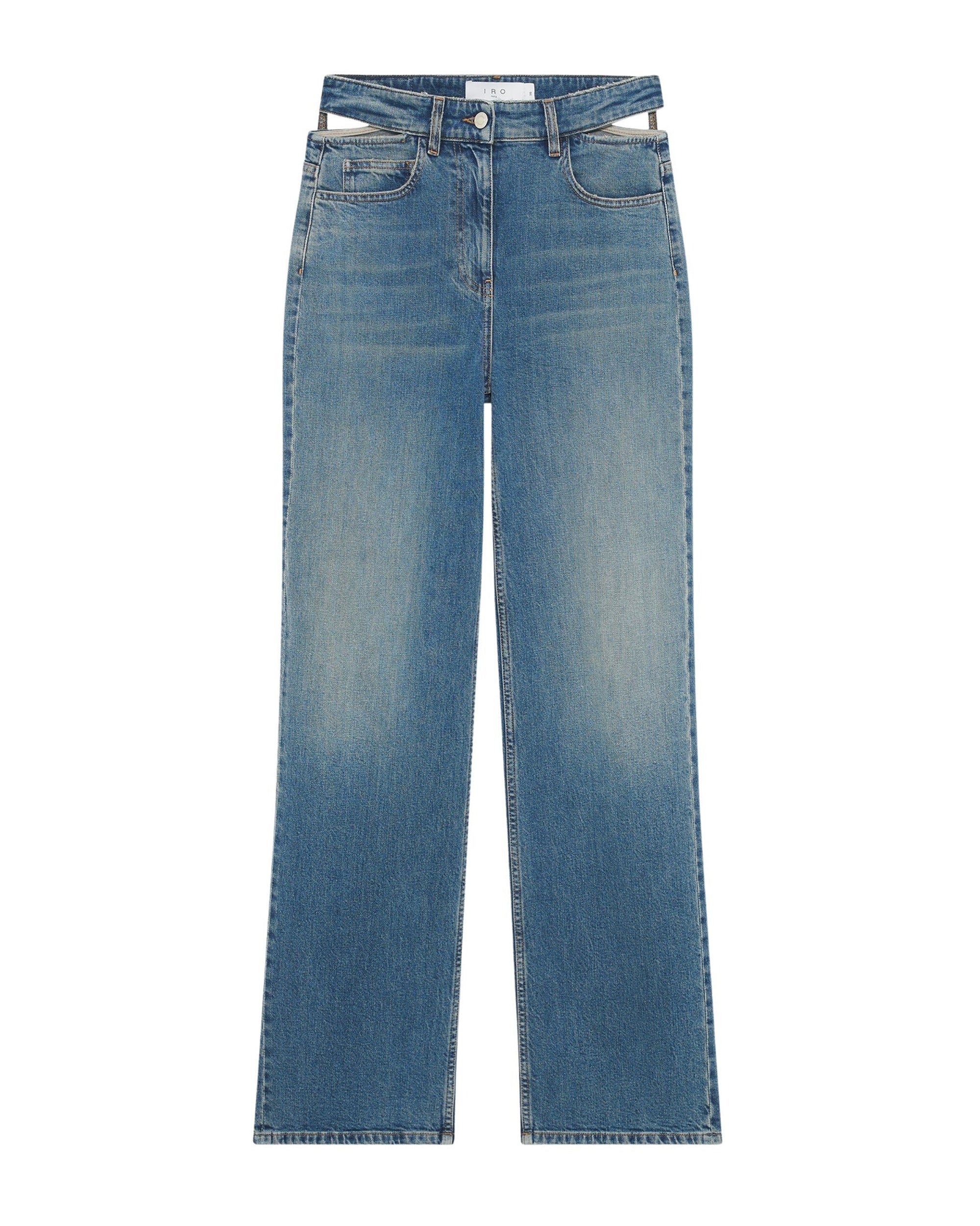 Lamberta Trousers - Mid Used Denim