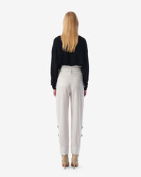 Marita wool trousers - Ecru