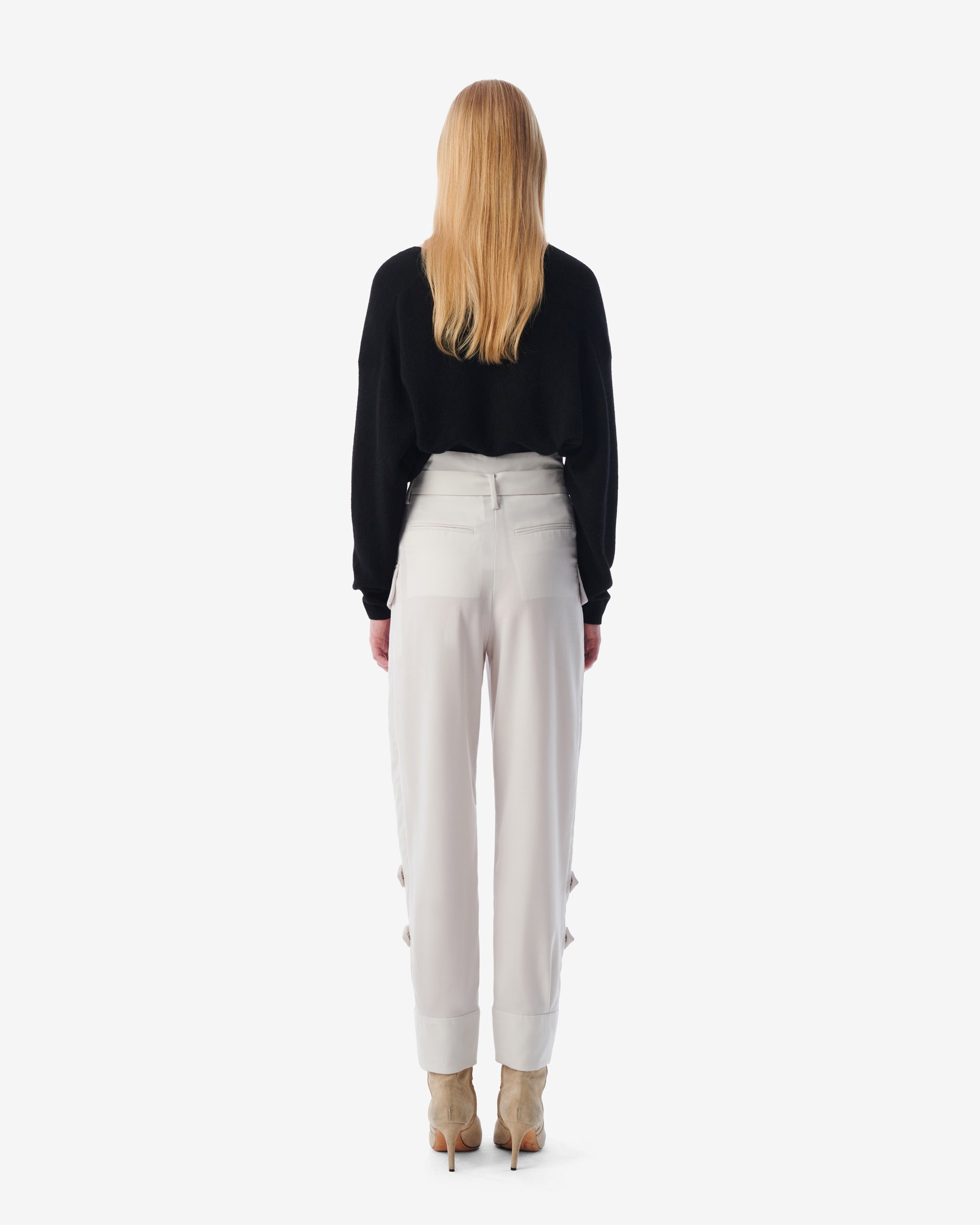 Marita wool trousers - Ecru
