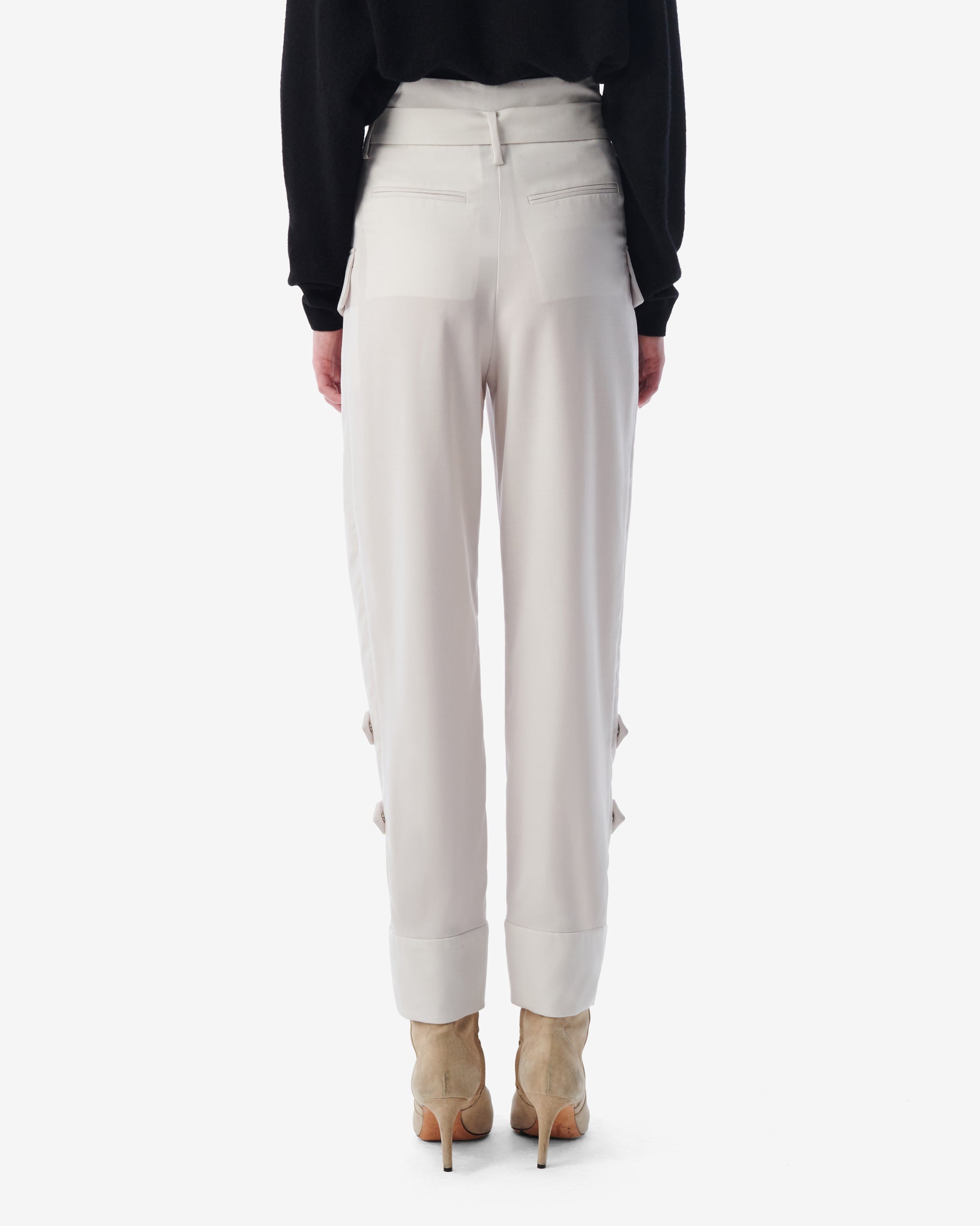 Marita wool trousers - Ecru