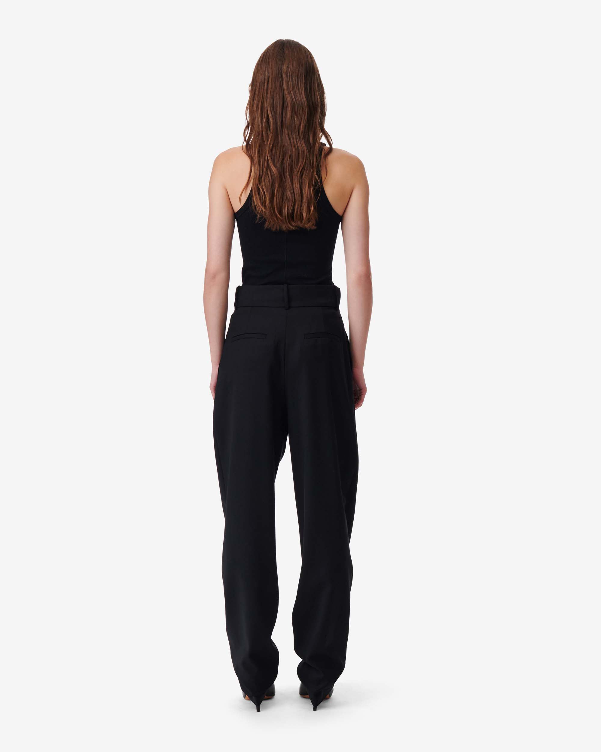 Motel wool trousers - Black