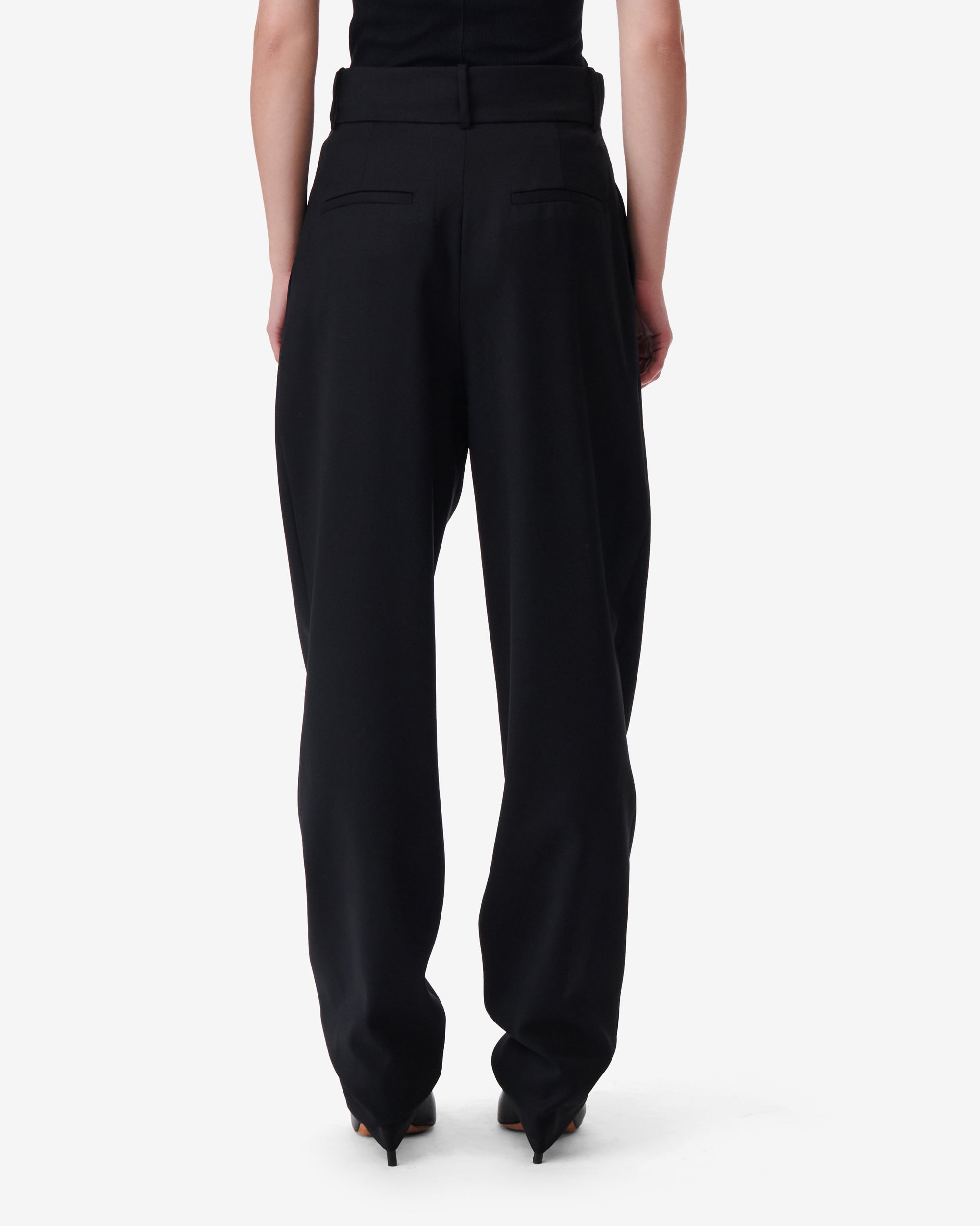 Motel wool trousers - Black