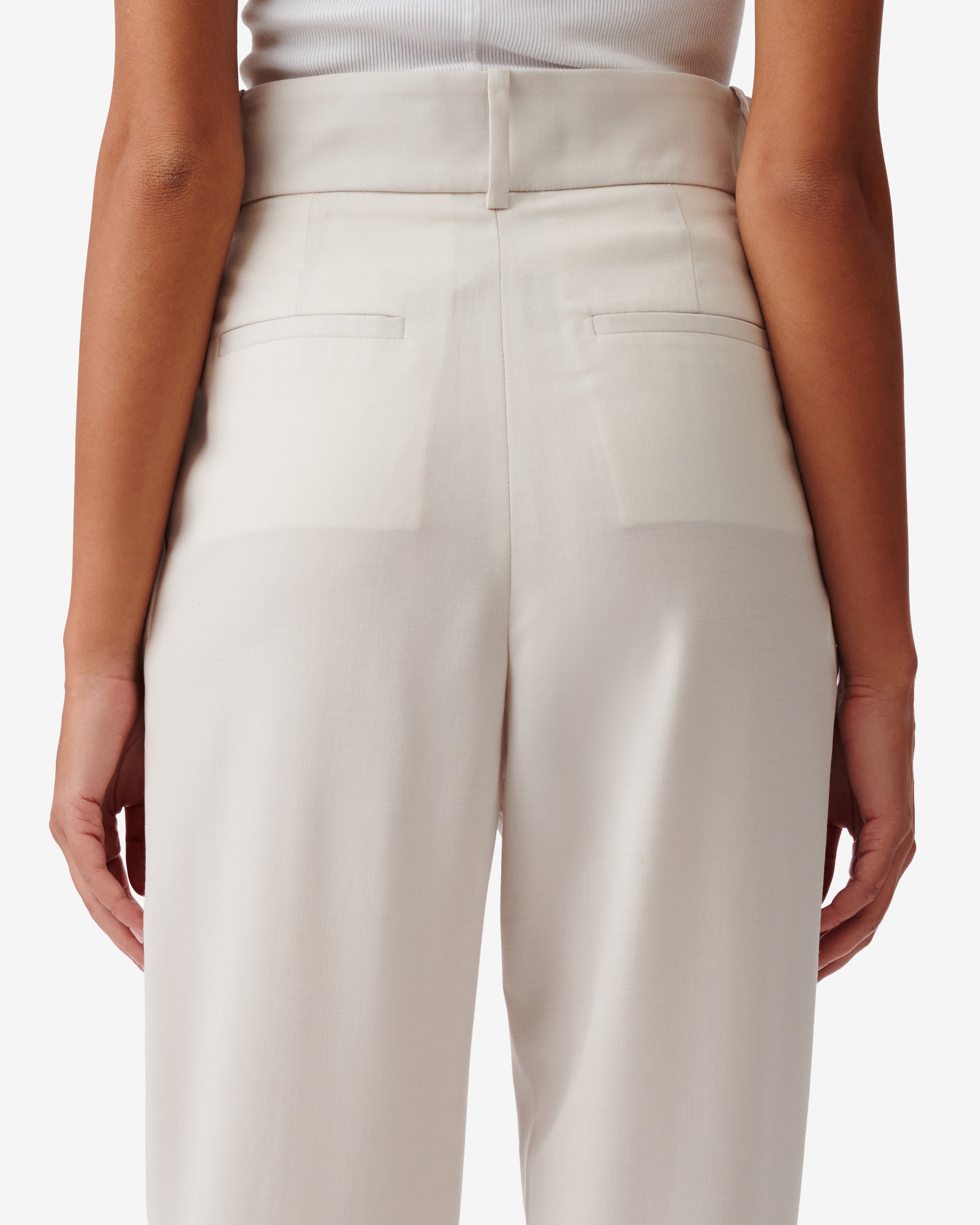 Motel wool trousers - Ecru