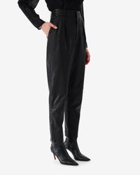 Stara leather trousers - Black