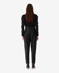 Stara leather trousers - Black