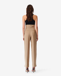 Udela wool trousers - Light Khaki