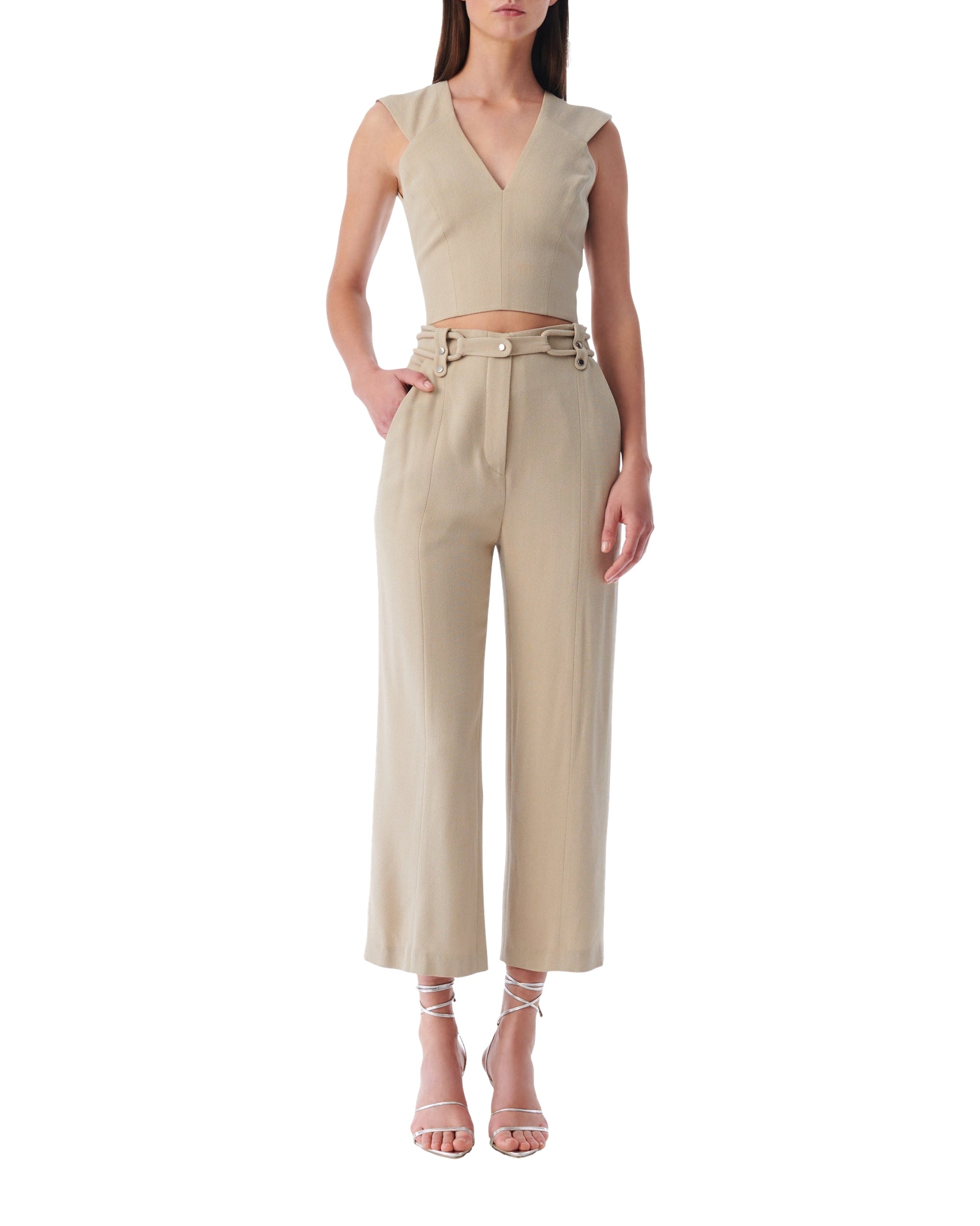 Vimiel wool blend trousers - Sabbia