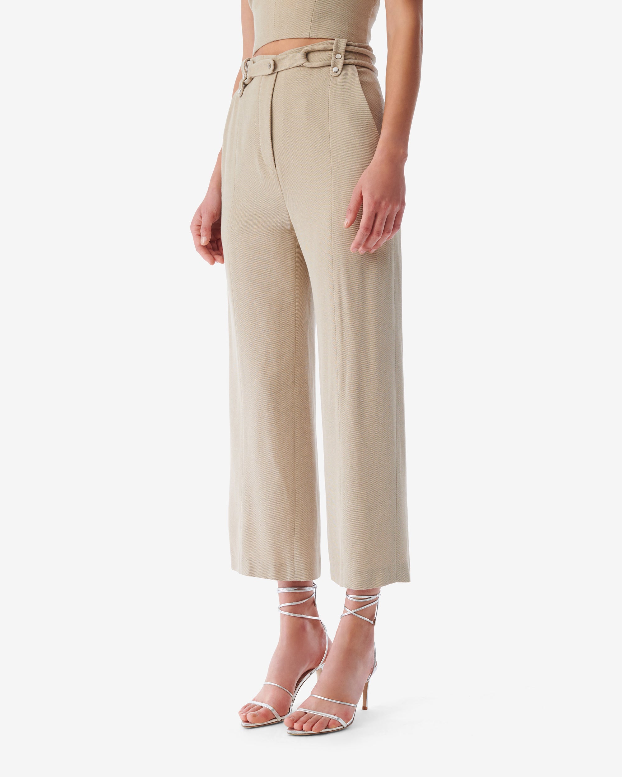 Vimiel wool blend trousers - Sabbia