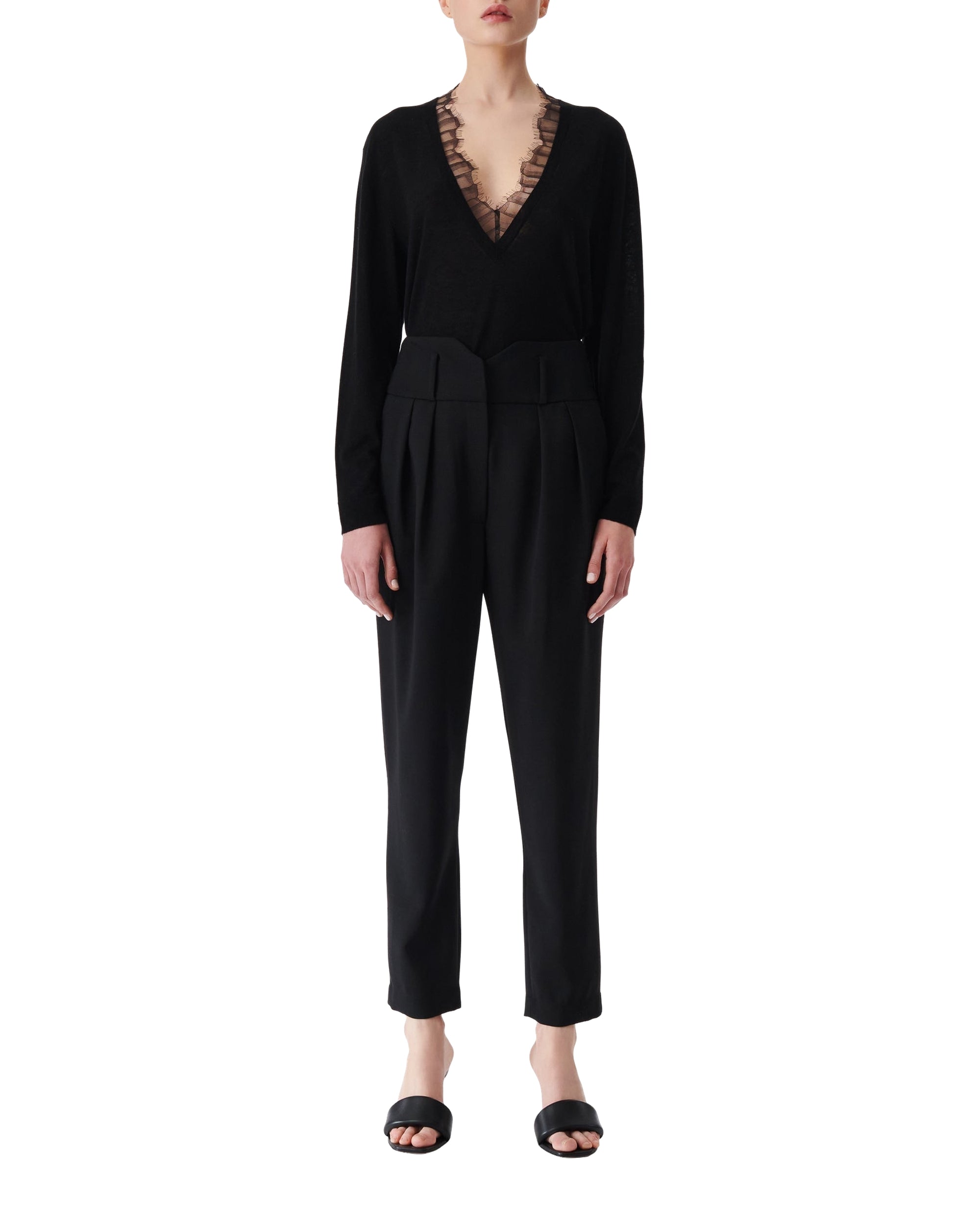 Yilo wool trousers - Black