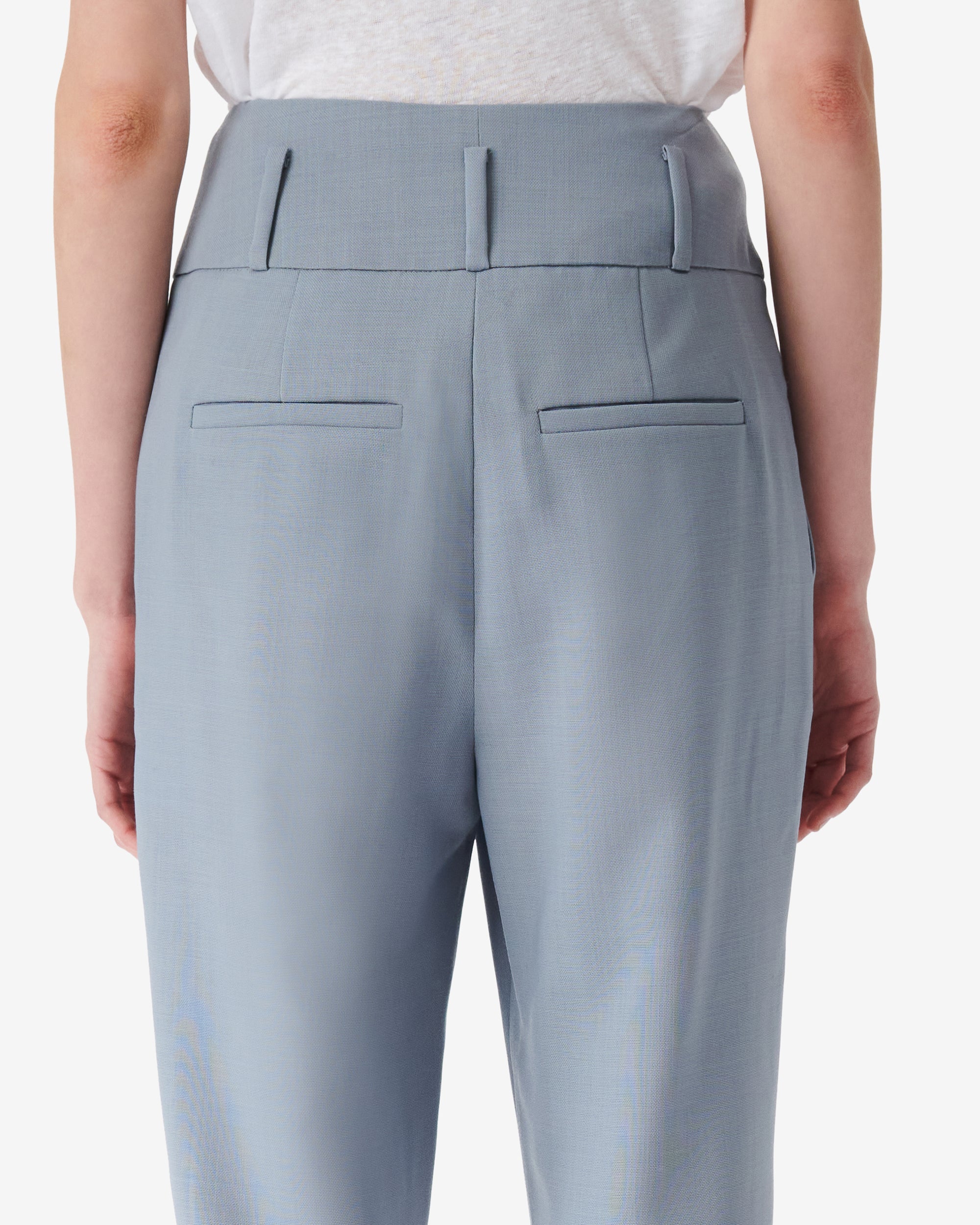 Yilo wool trousers - Stone Blue