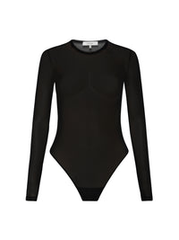 STRETCH MESH BODYSUITBLACK