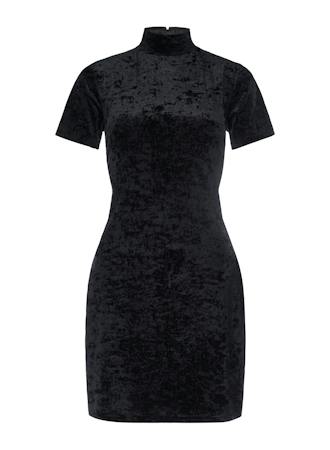 VELVET MINI DRESSBLACK