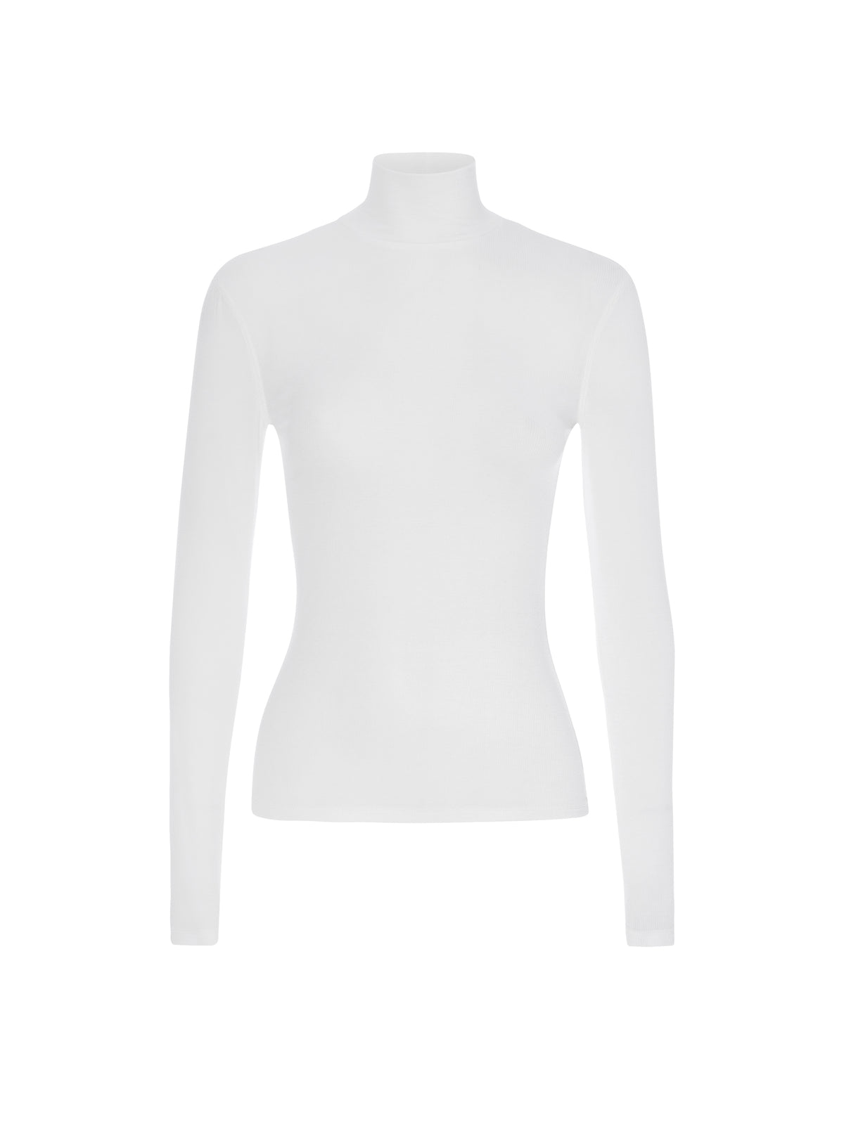 RIB TURTLENECKWHITE
