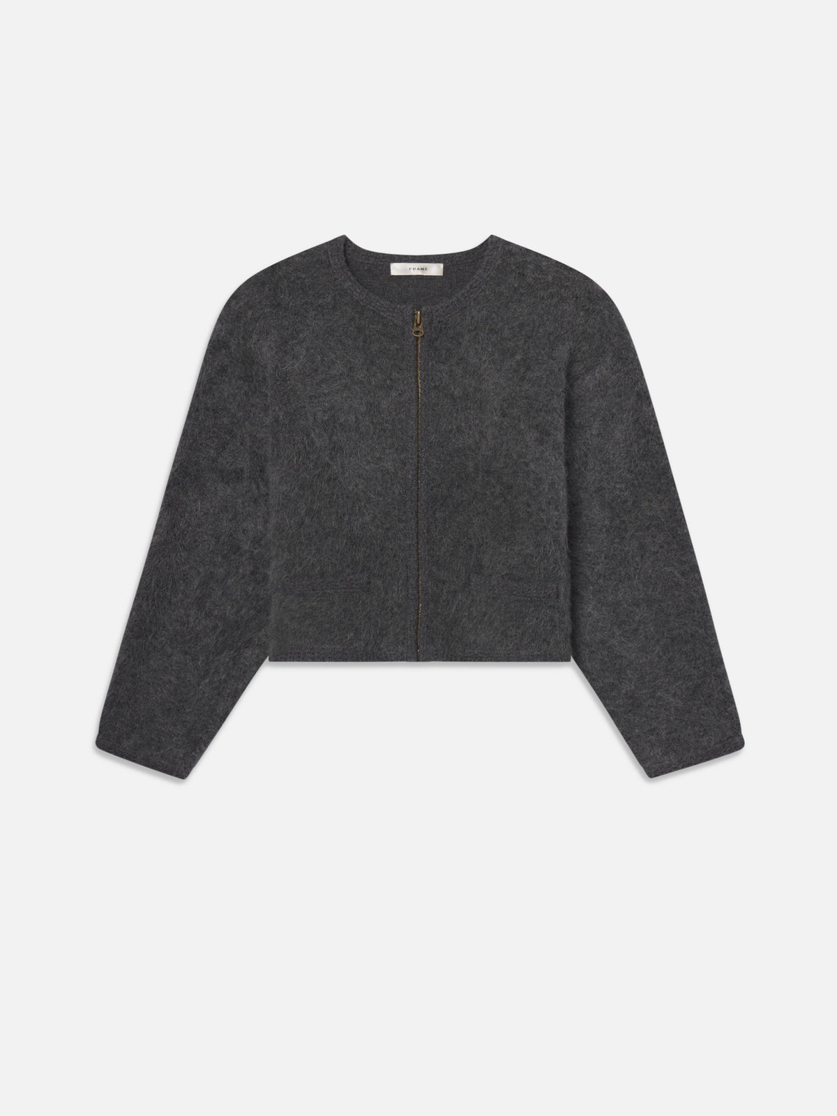 LOFTY CROCHET CARDIDARK HEATHER GREY