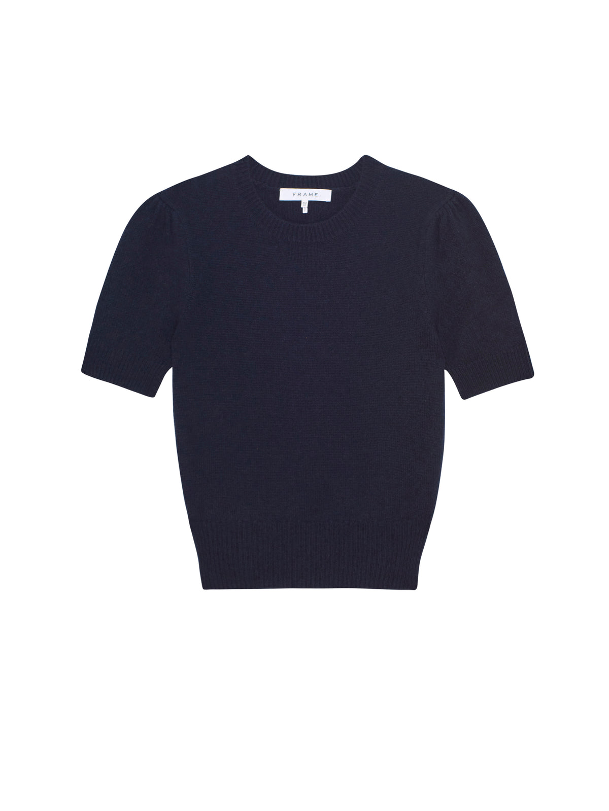 CASHMERE GATHERED SWEATERNAVY