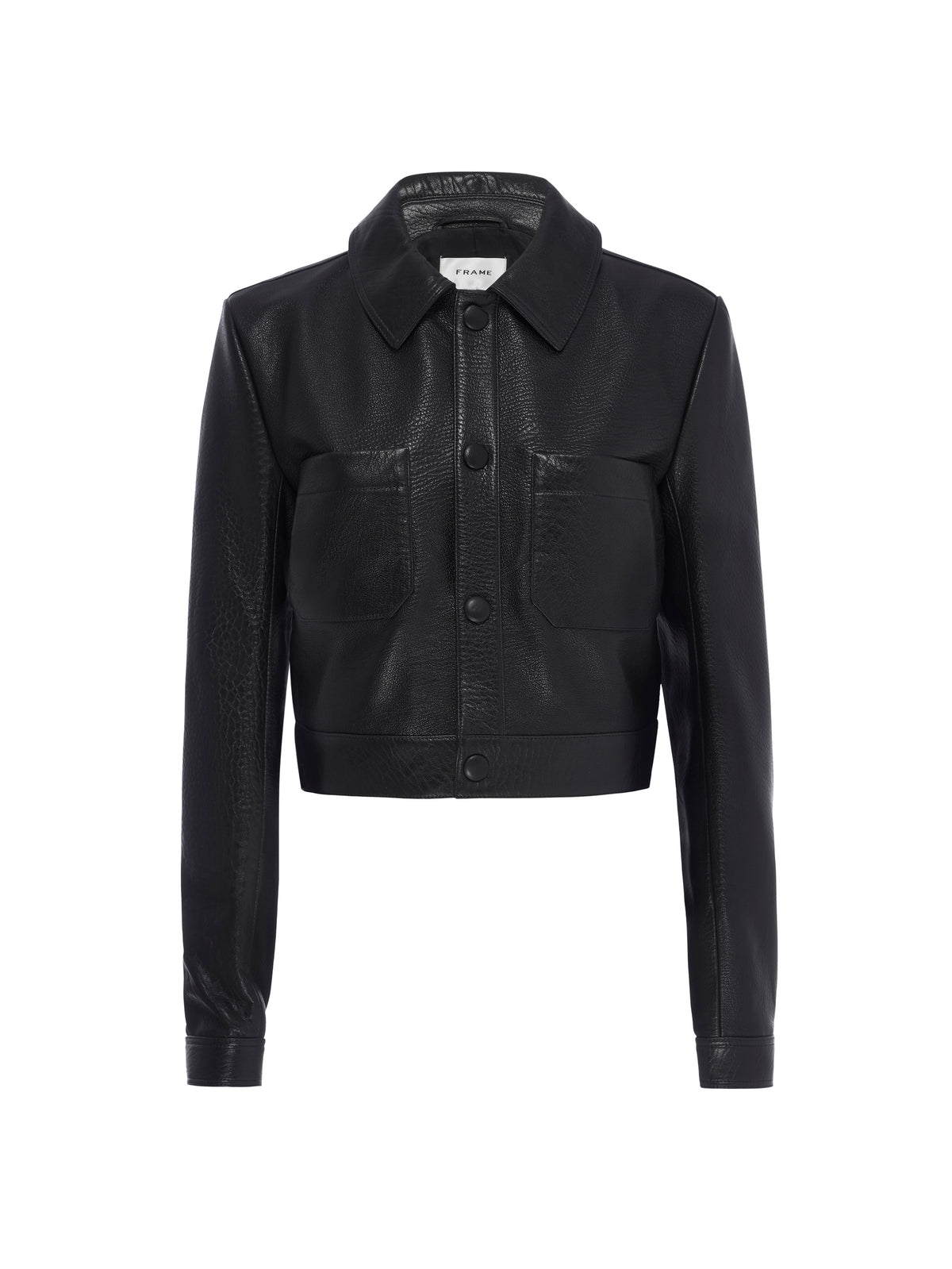 BUTTON FRONT JACKETBLACK