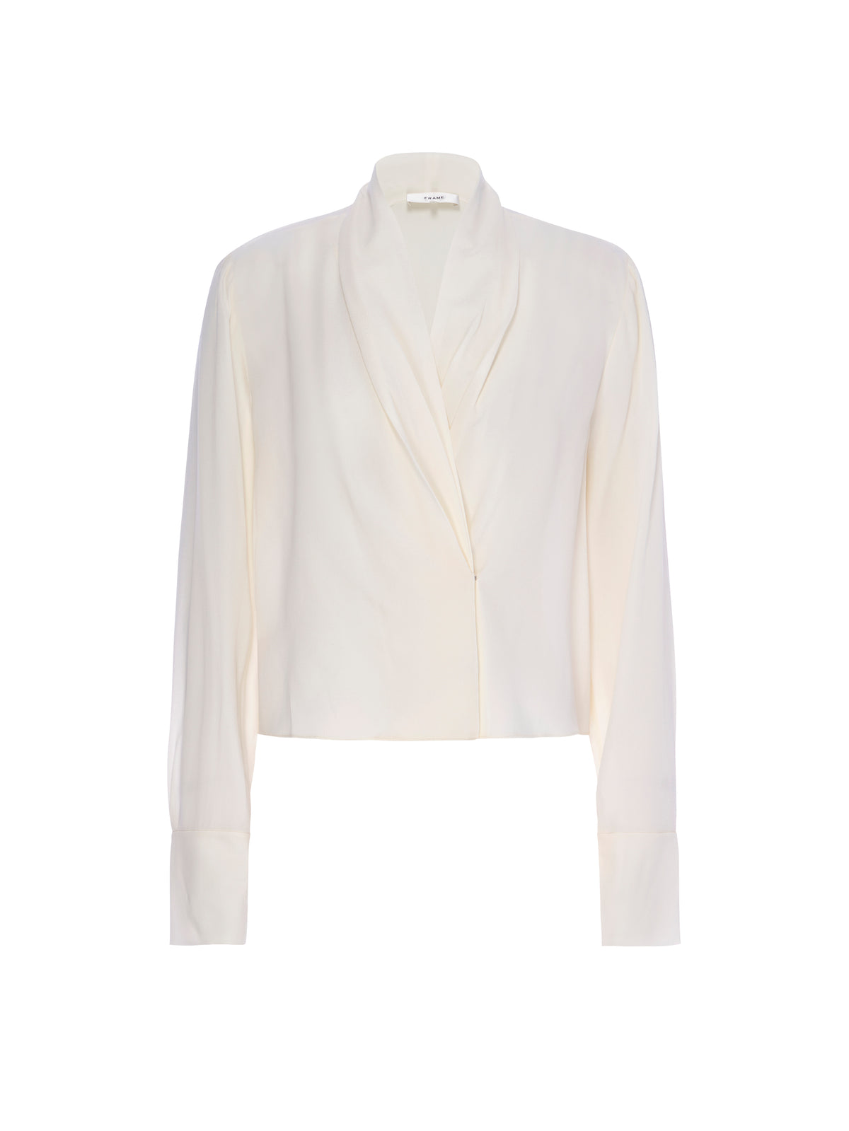 SHAWL COLLAR BLOUSECREAM