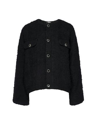 COCOON SHORT COATBLACK MULTI