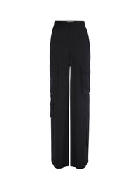Pantalon cargo à taille haute - Black