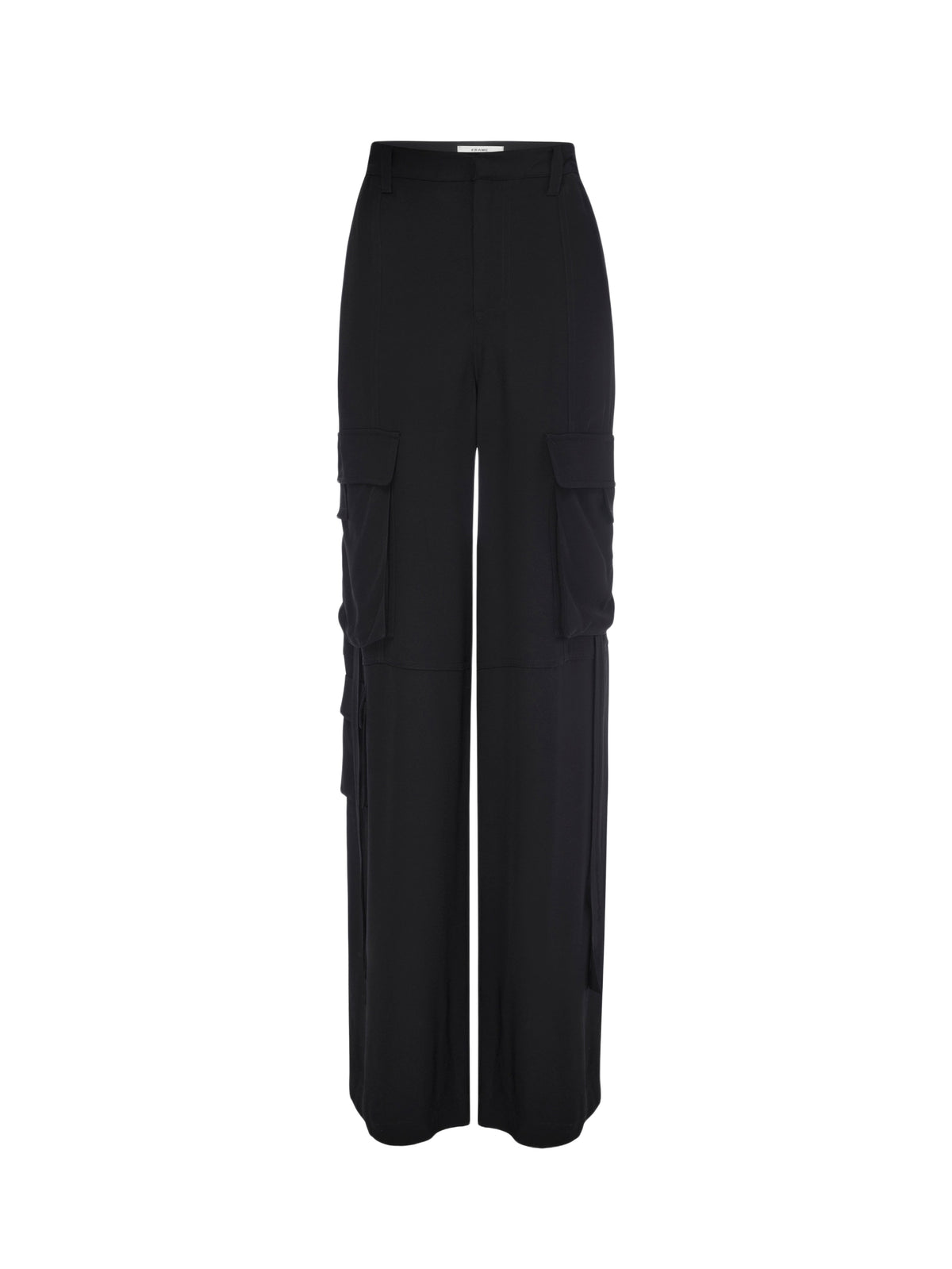 Pantalon cargo à taille haute - Black
