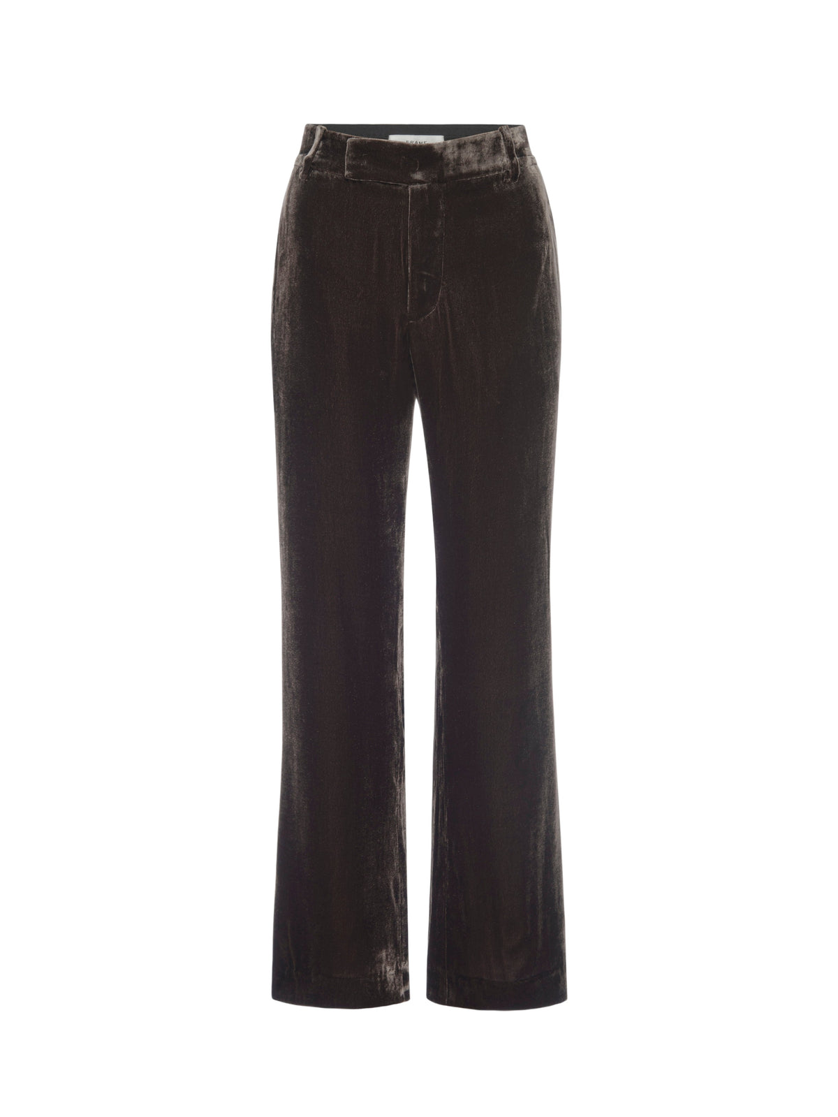 Pantalon évasé court en velours - Espresso