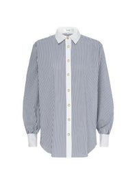 THE BORROWED SHIRTDARK CHAMBRAY MULTI