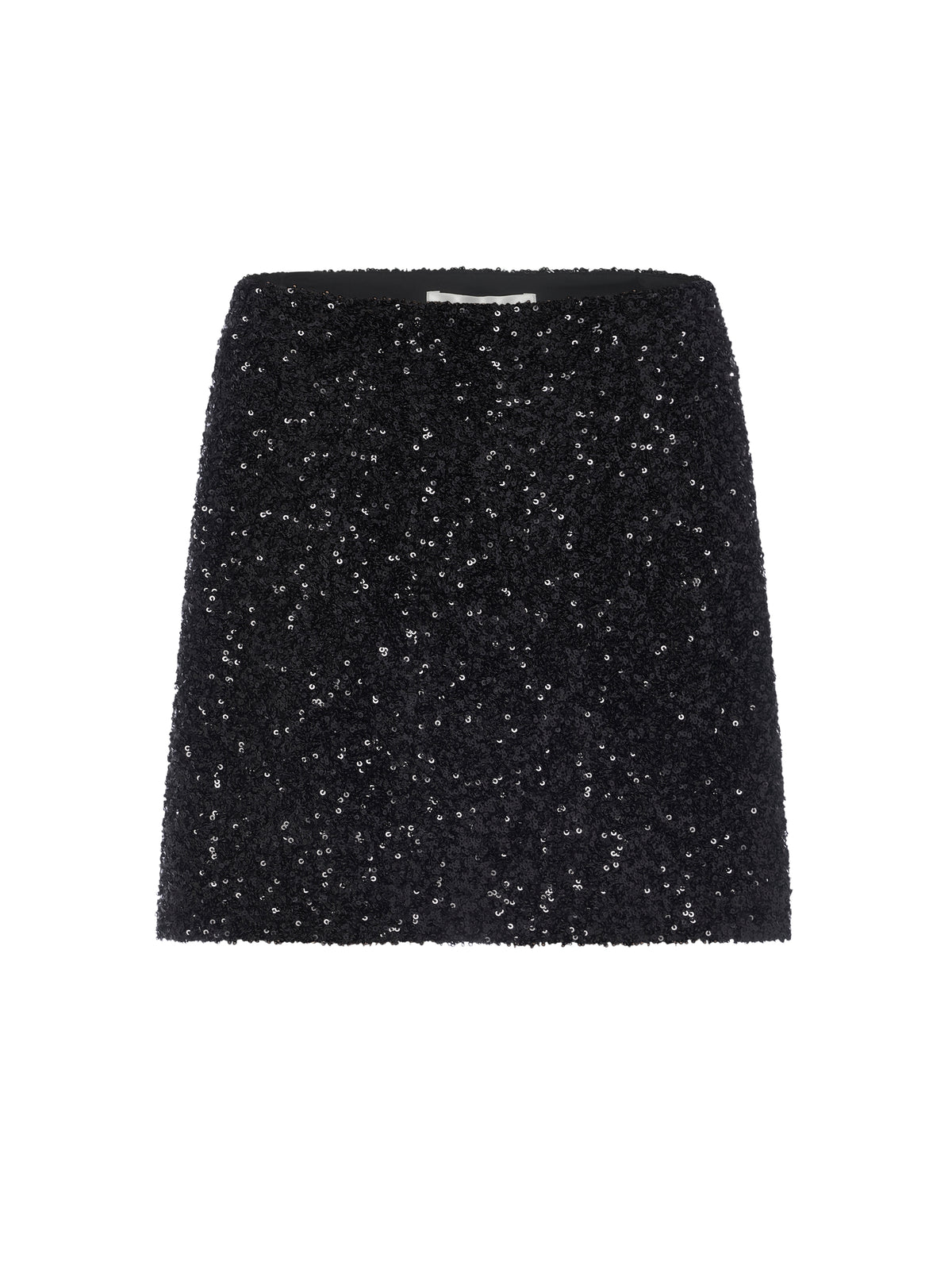 SEQUIN MINI SKIRTBLACK