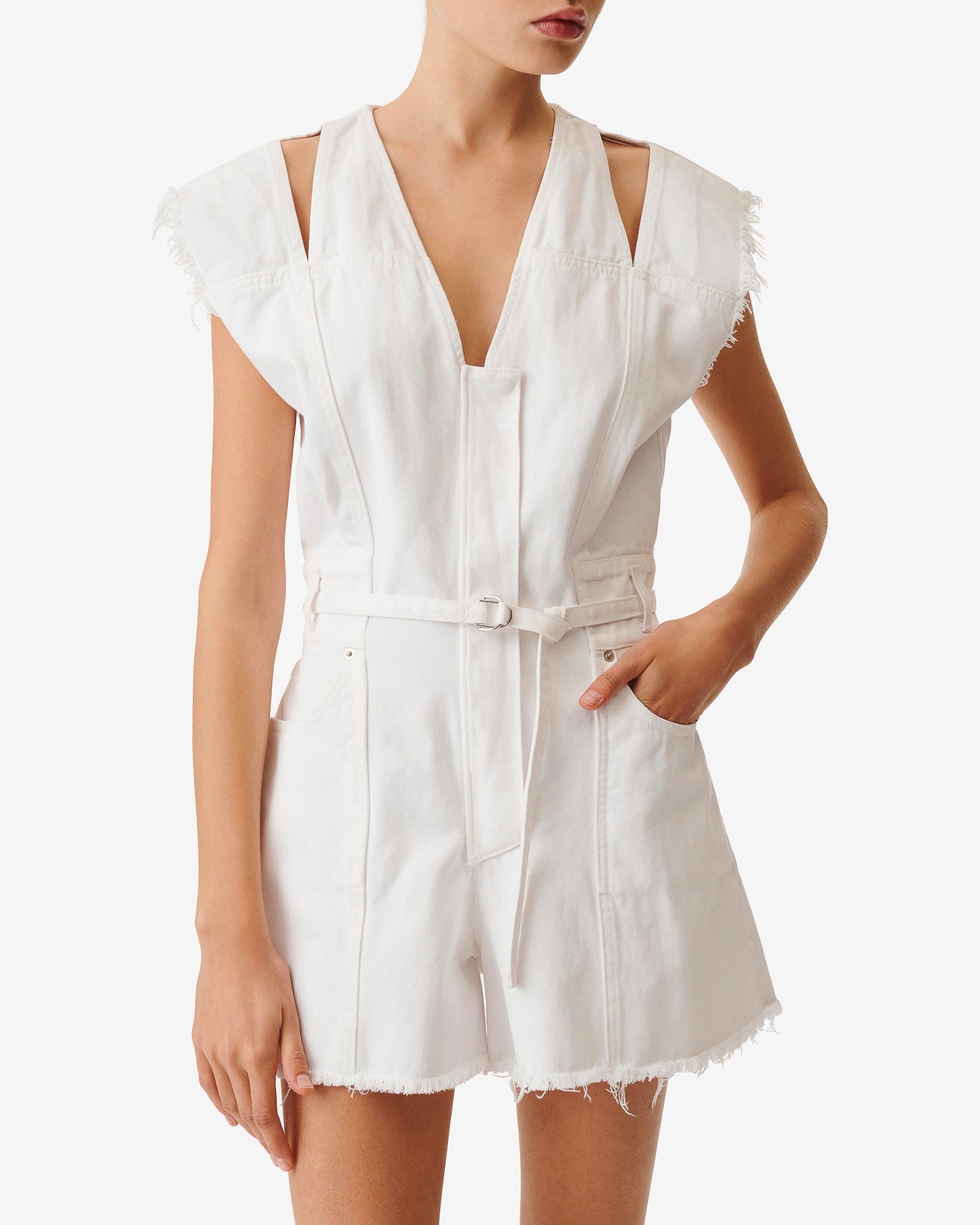 Cassia short-suit - White