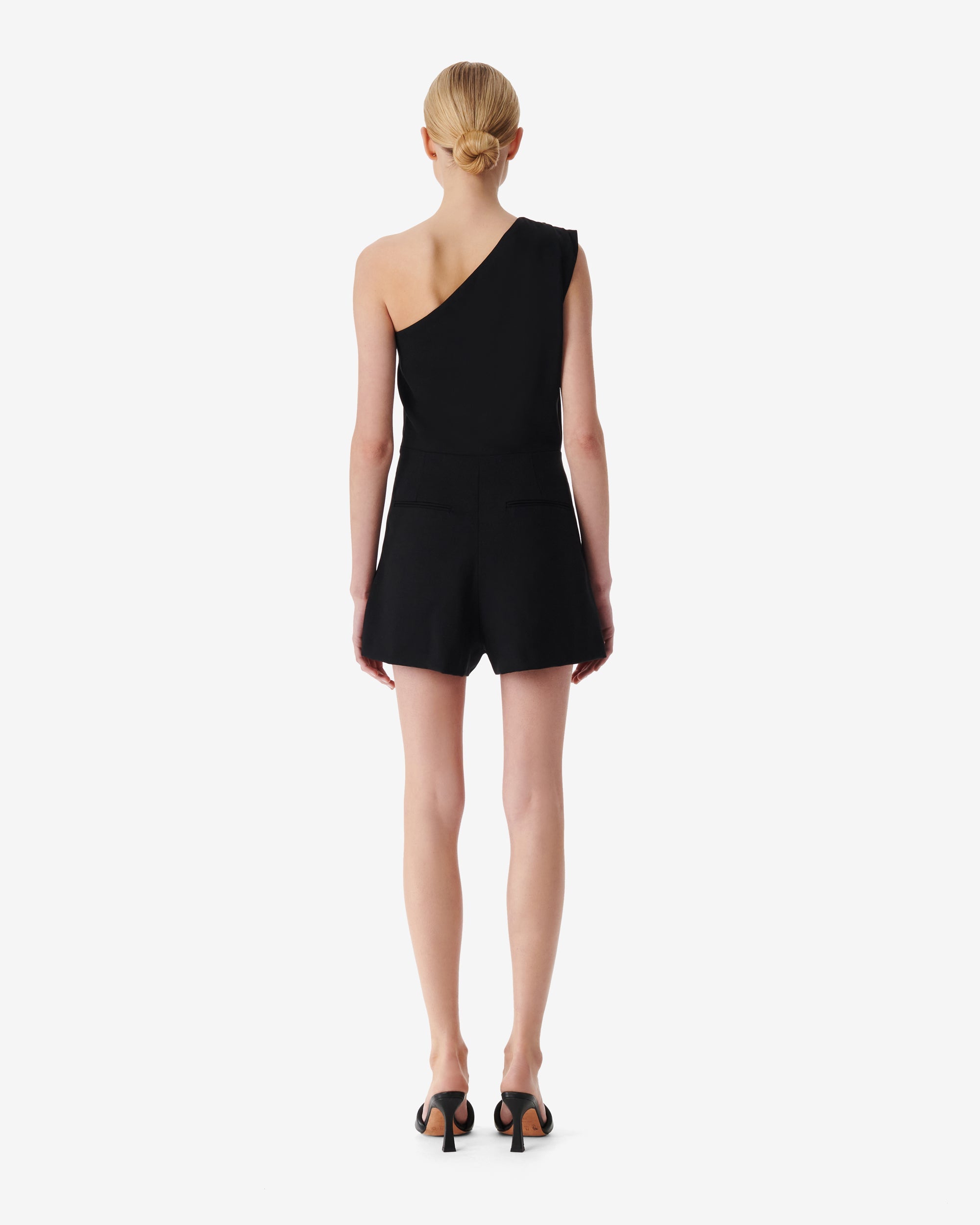 Paloa wool jumpsuit - Black