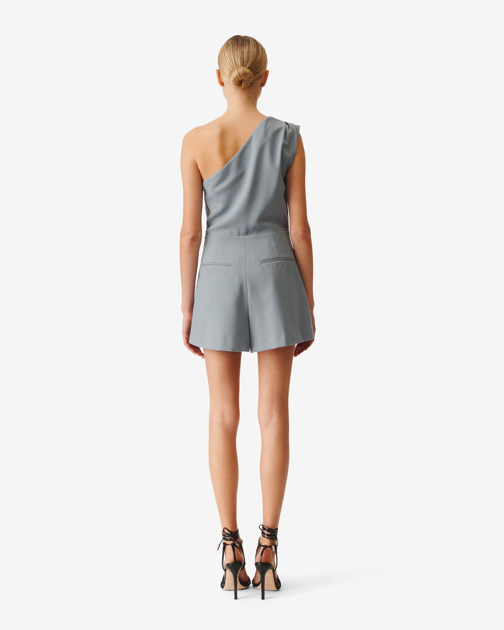 Paloa wool jumpsuit - Stone Blue
