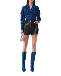 Adil leather shorts - Black