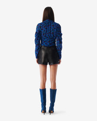 Adil leather shorts - Black