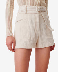 Aster shorts in linen mix - Cream