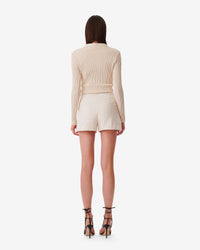 Aster shorts in linen mix - Cream