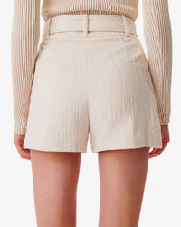 Aster shorts in linen mix - Cream