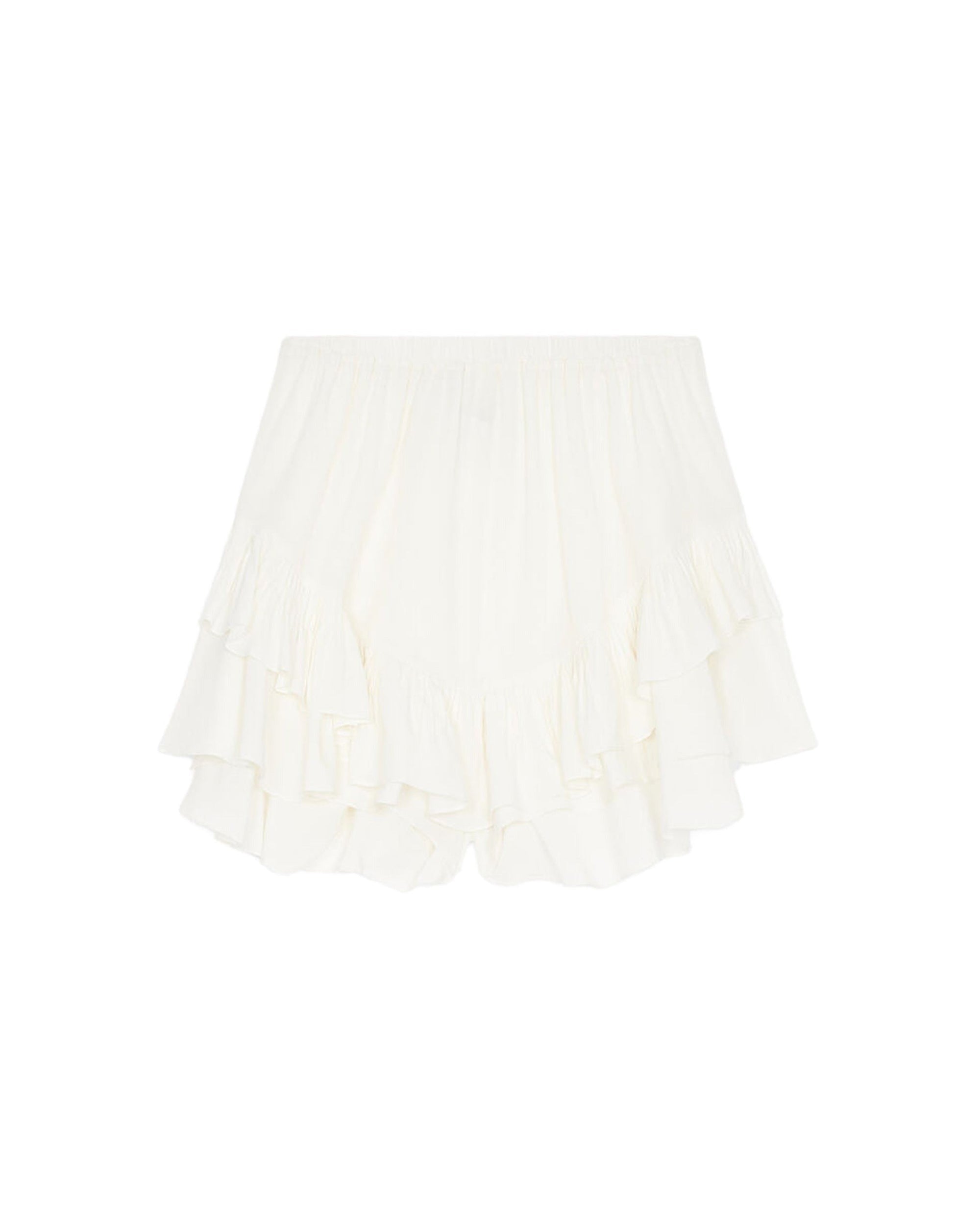 Silk Chuck shorts - Ecru
