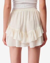 Silk Chuck shorts - Ecru