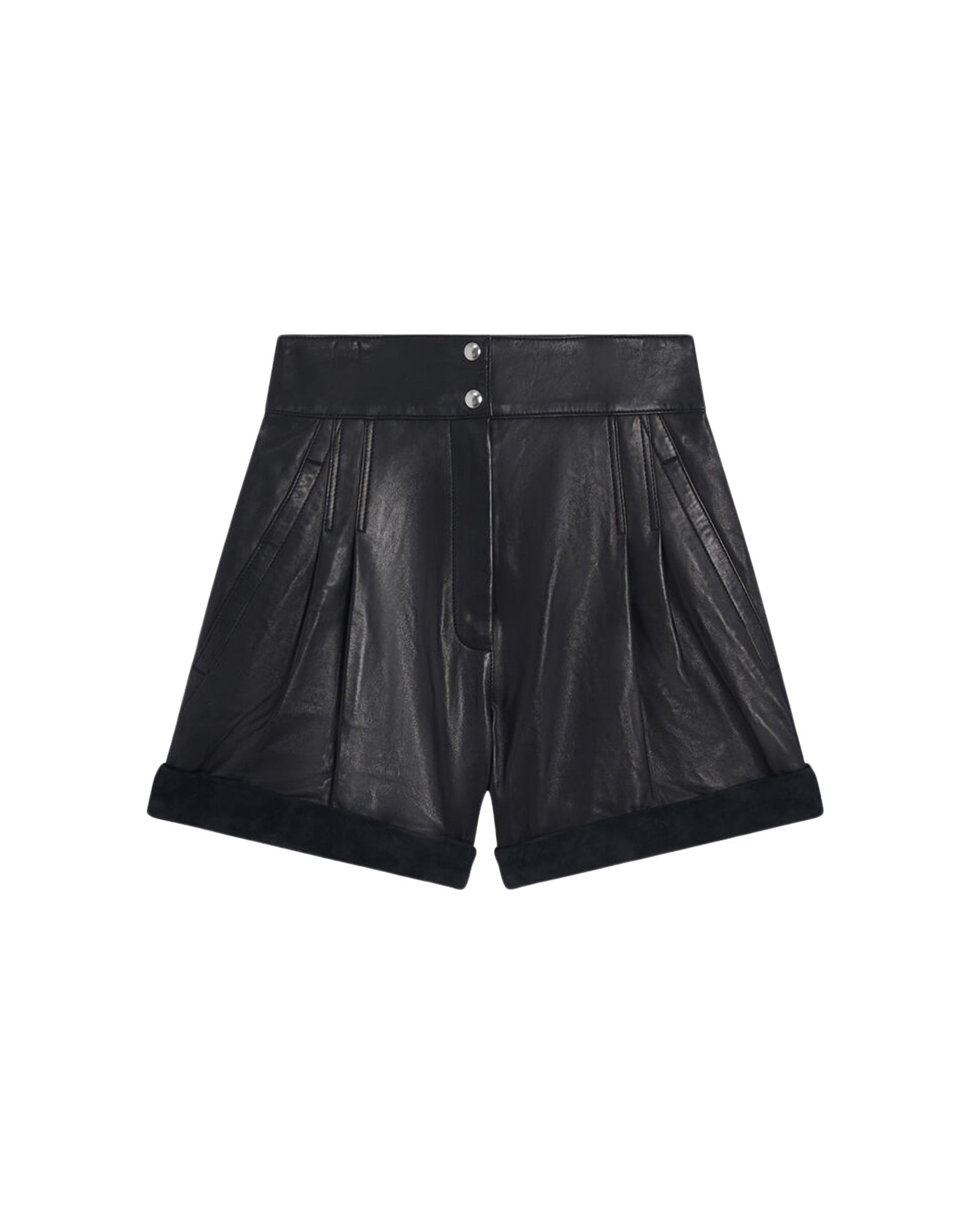 Dana leather shorts - Black