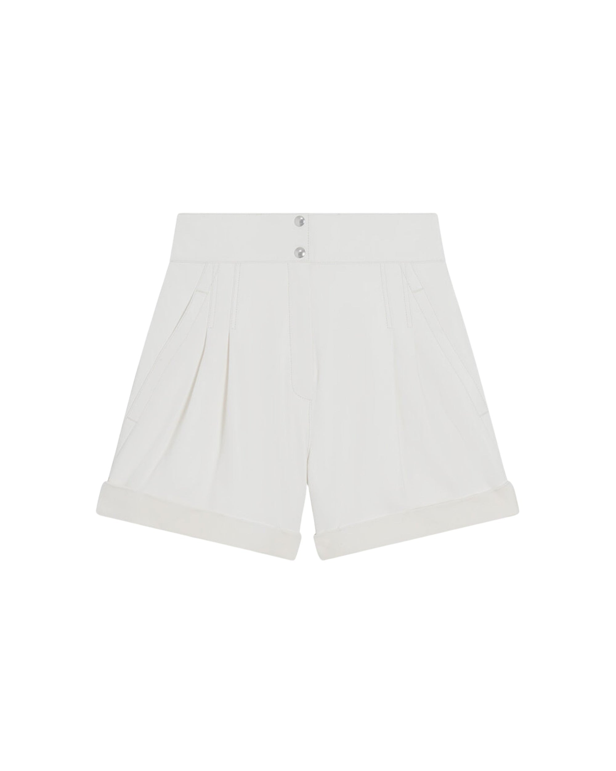 Dana shorts in leather - Natural White