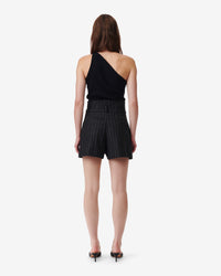 Delma wool shorts - Anthracite