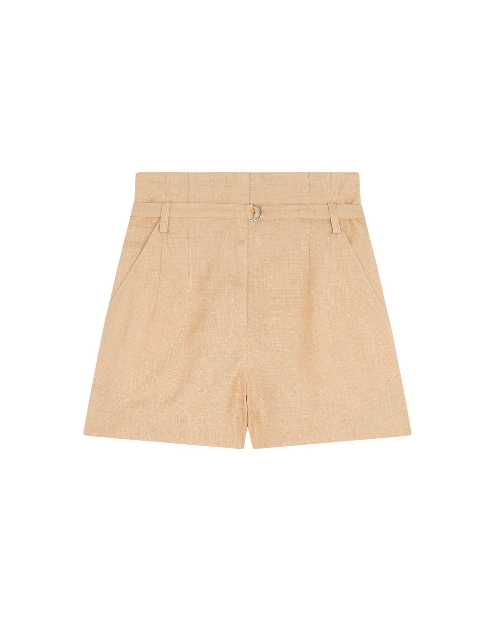 Dian high-waisted shorts - Camel